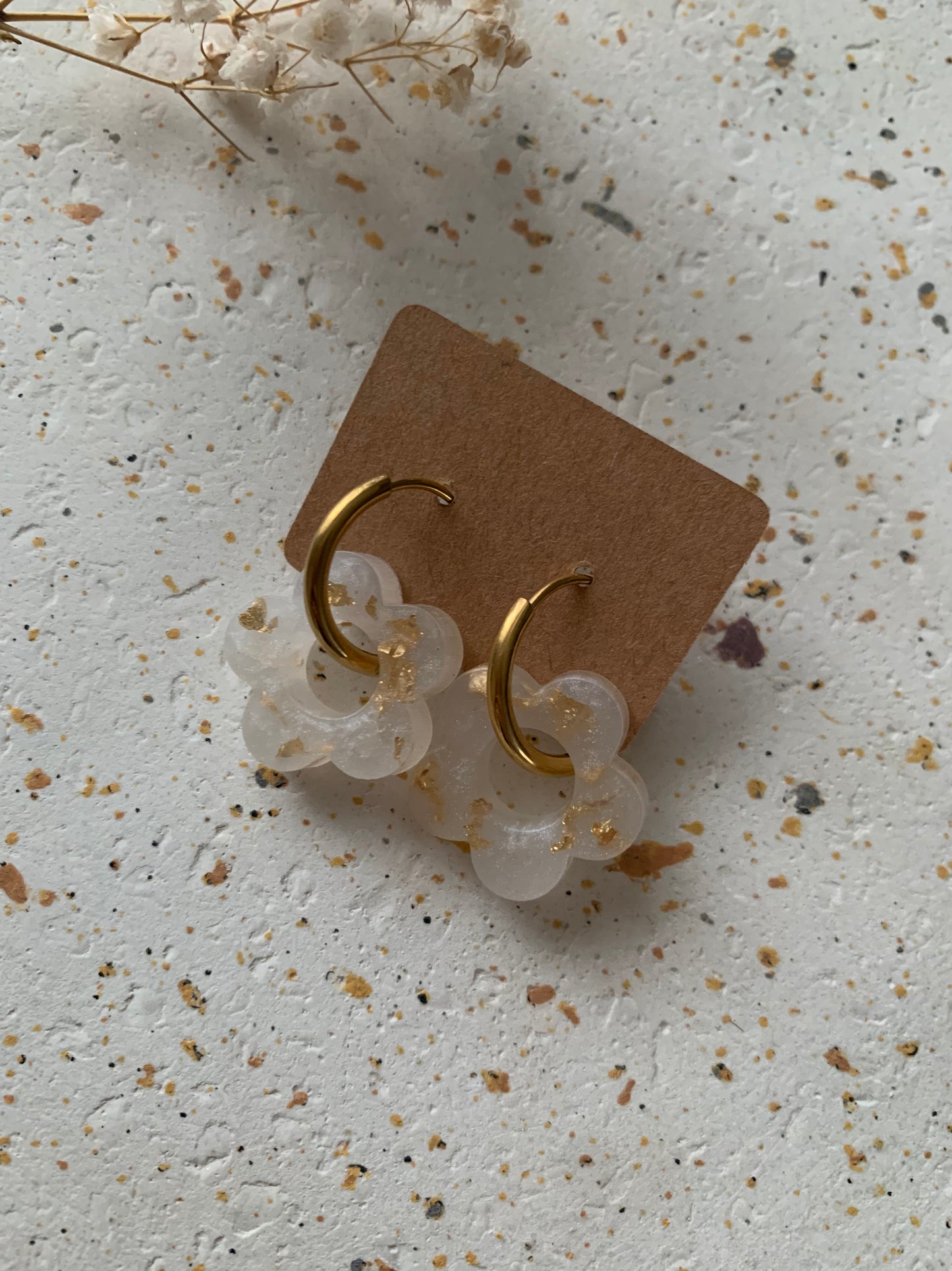 Boucles d'oreilles petites fleurs
