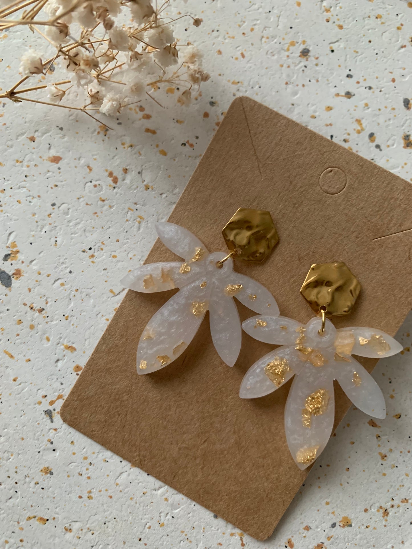 Boucles d'oreilles feuilles