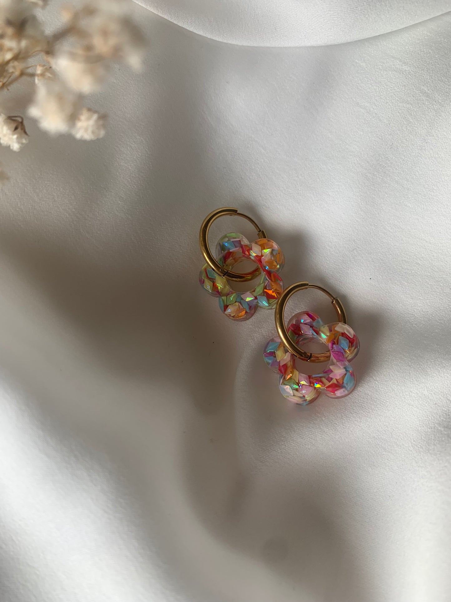 Boucles d’oreilles petites fleurs