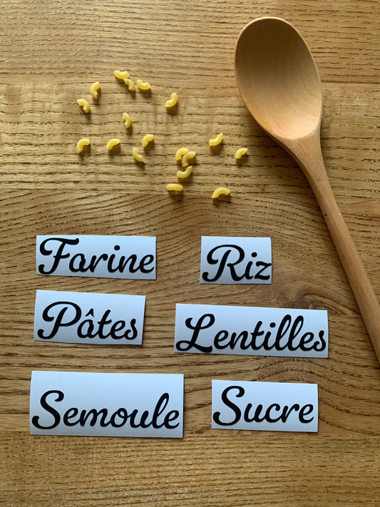 Stickers bocaux « les classique » 3