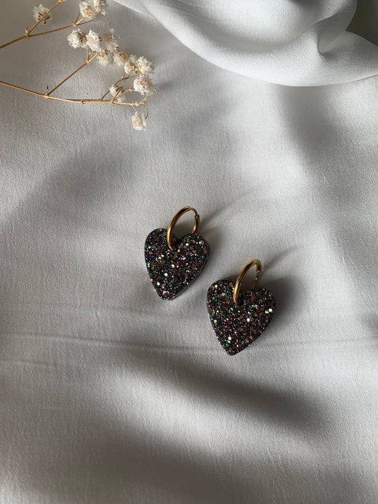 Boucles d’oreilles grand coeur