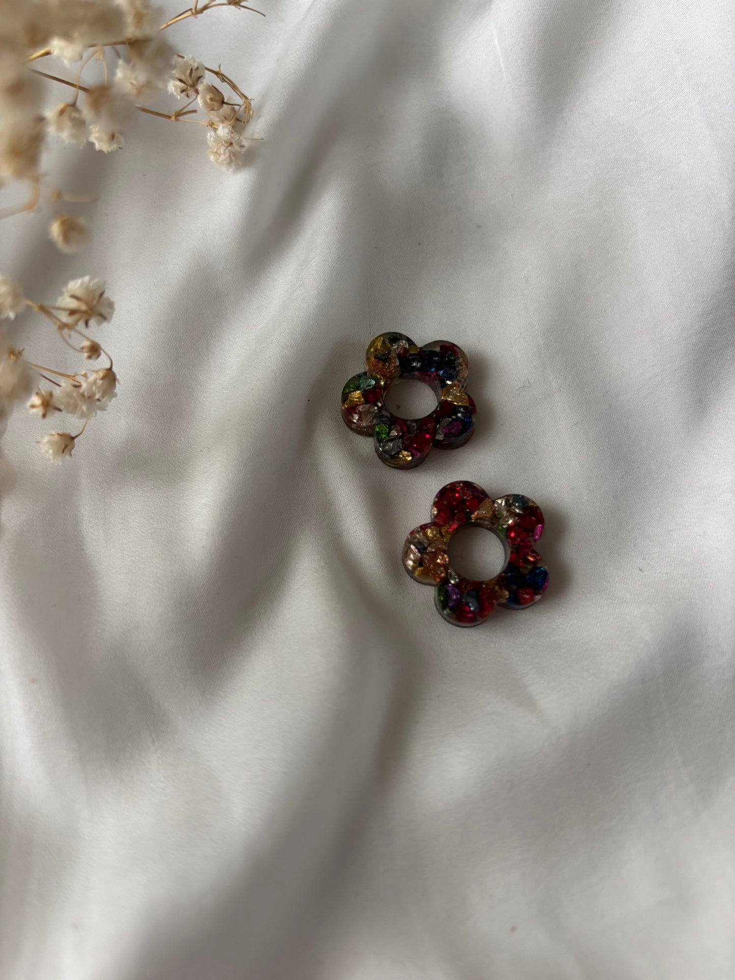 Pampilles fleurs multicolores