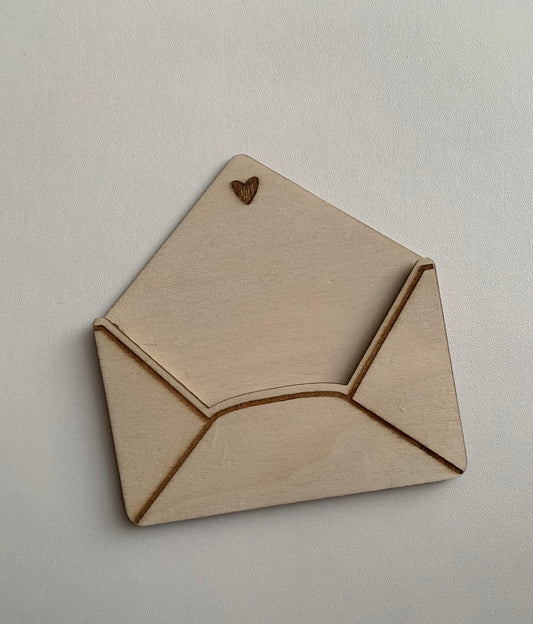 Enveloppe cadeau bois