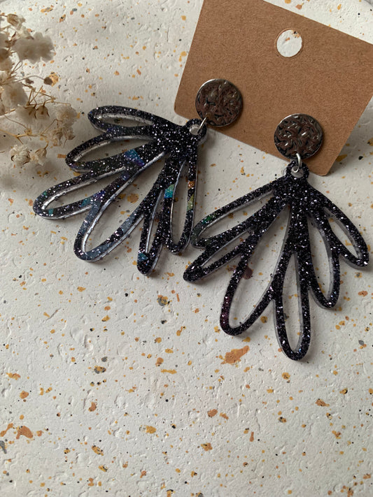 Boucles d'oreilles grandes feuilles