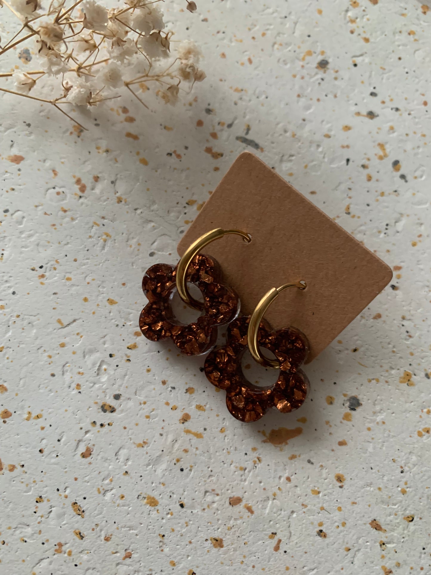 Boucles d'oreilles petites fleurs