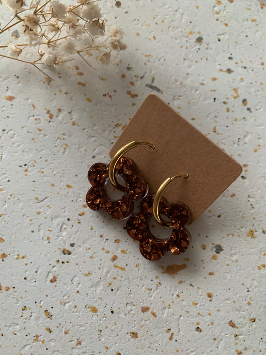 Boucles d'oreilles petites fleurs