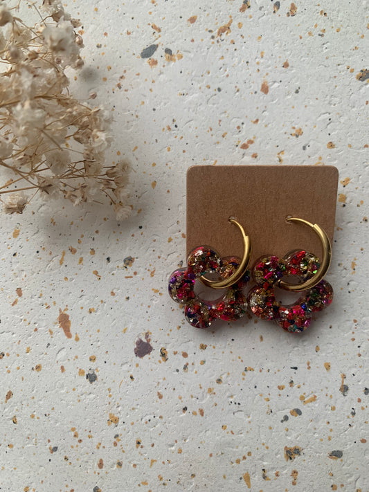 Boucles d'oreilles petites fleurs