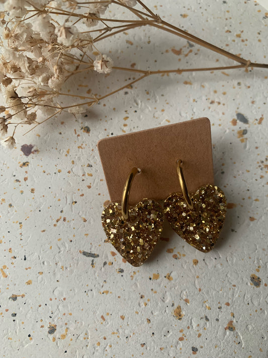 Boucles d'oreilles petits coeurs
