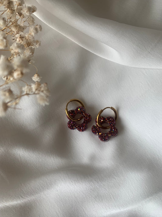 Boucles d'oreilles petites fleurs