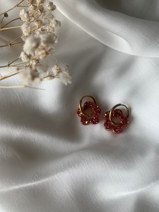 Boucles d'oreilles petites fleurs