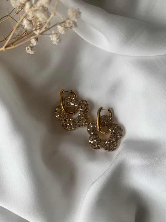 Boucles d'oreilles grandes fleurs