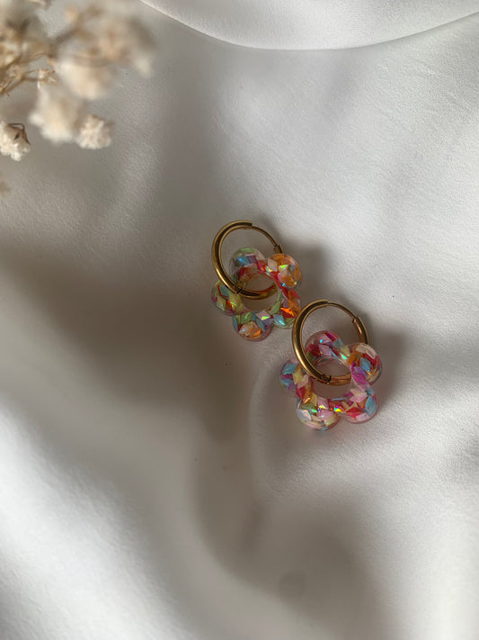 Boucles d’oreilles petites fleurs