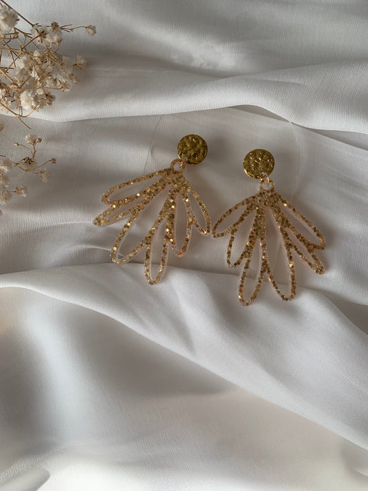 Boucles d'oreilles grandes feuilles
