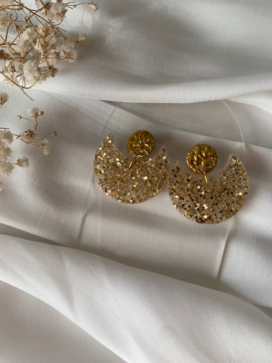 Boucles d'oreilles demi lune