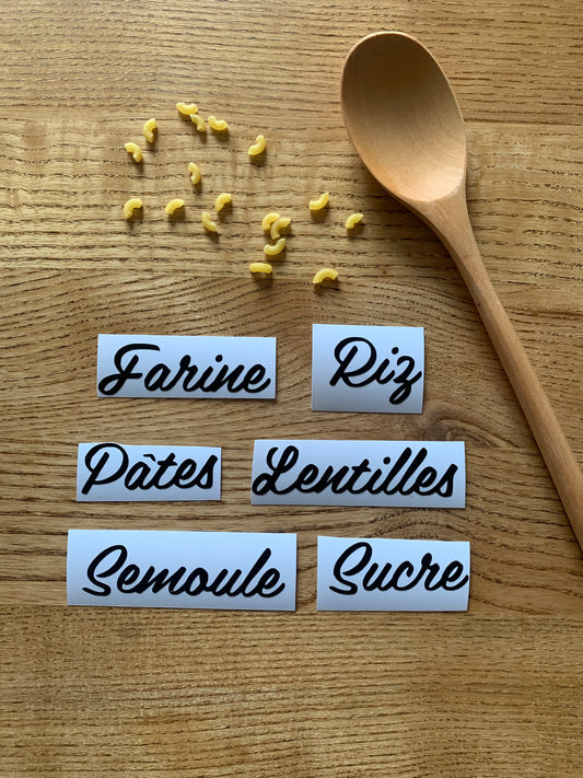 Stickers bocaux "Les classiques" 1