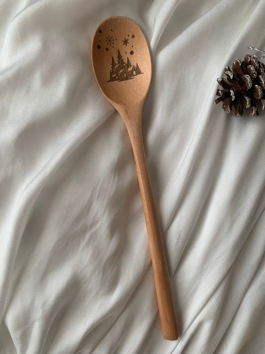 Cuillère en bois de Noël