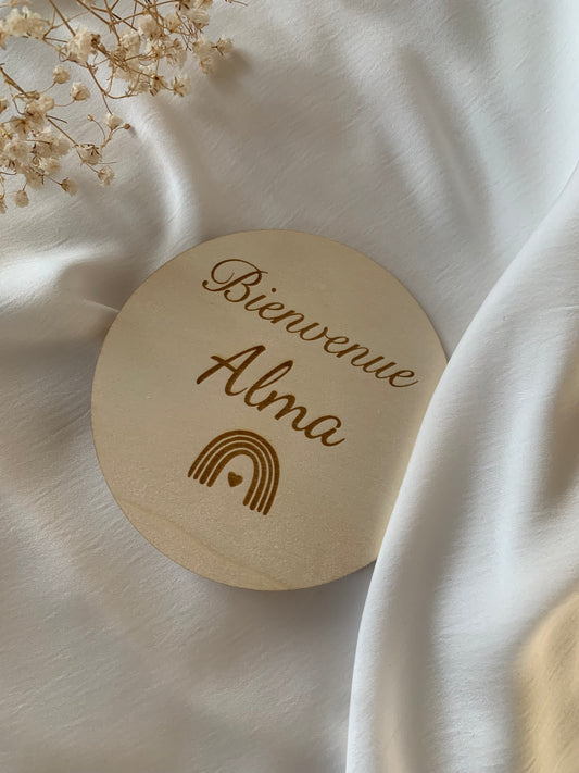 Carte naissance arc en ciel