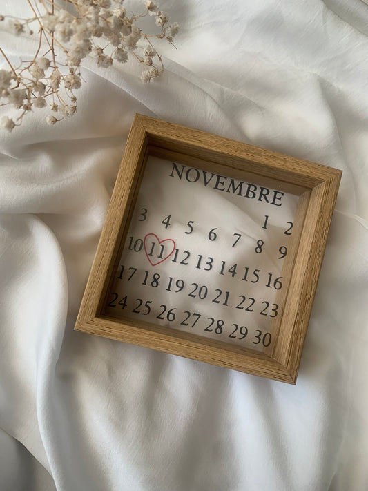 Cadre date personnalisé